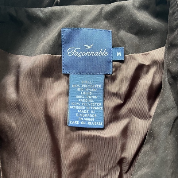 Vintage Faconnable Red Quilted Insulated Vest Womens M Layering Button Collared - Picture 6 of 12